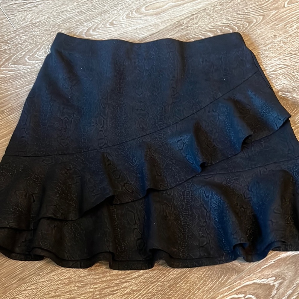 Black miniskirt